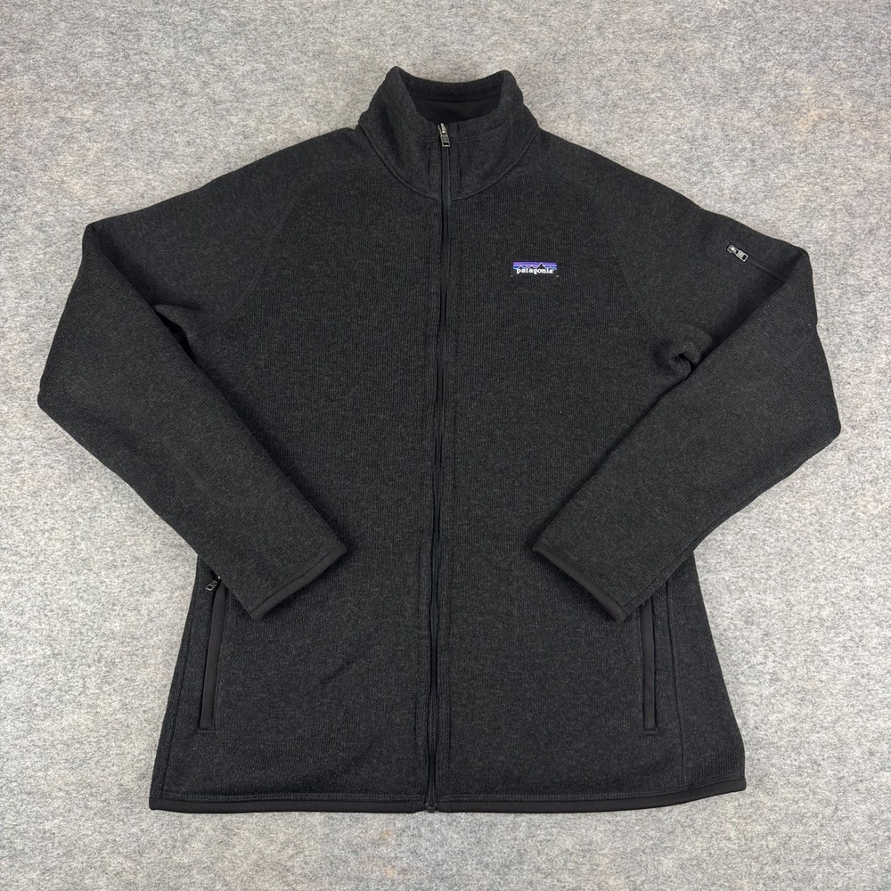 Patagonia Better Sweater Full Zip Fleece Pockets 25542 Black Womens Large L